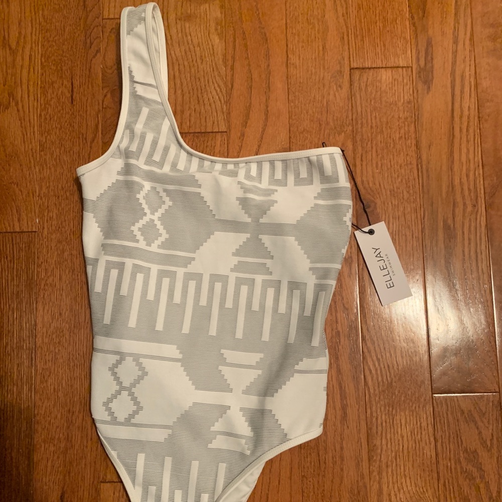 Ellejay tribal one shoulder swimsuit